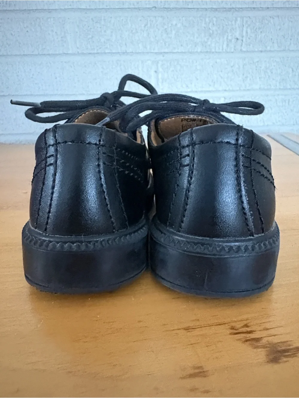 Florsheim Kids Boys Size 10M Billing Jr lace up Dress Shoe Oxford Black Leather